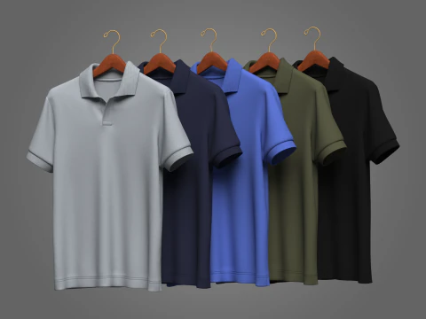 ポロ オン ハンガー 3Dモデル