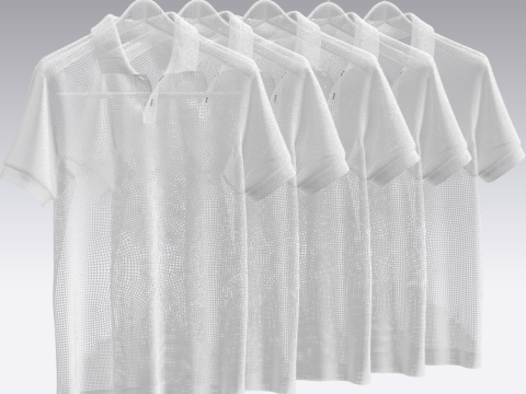 Polo On Hanger 3D Model