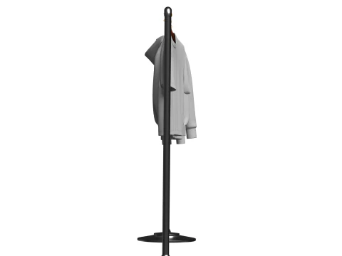 Hoodie Polo Sweatshirt t-shirt on Hanger 3D Model