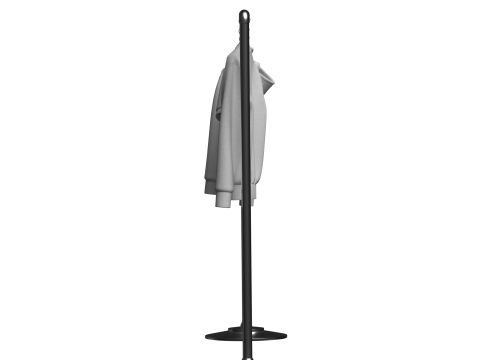 Hoodie Polo Sweatshirt t-shirt on Hanger 3D Модель