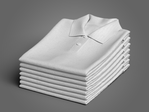 Folded 7 Pile Polo 3Dモデル