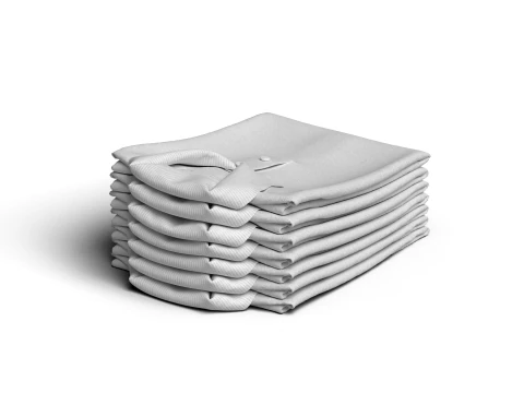 Folded 7 Pile Polo 3D Model