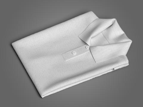 Folded polo Model 3D