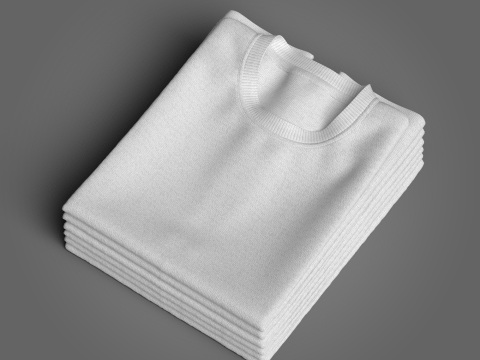 Folded 6 Pile T-Shirt 3D 模型