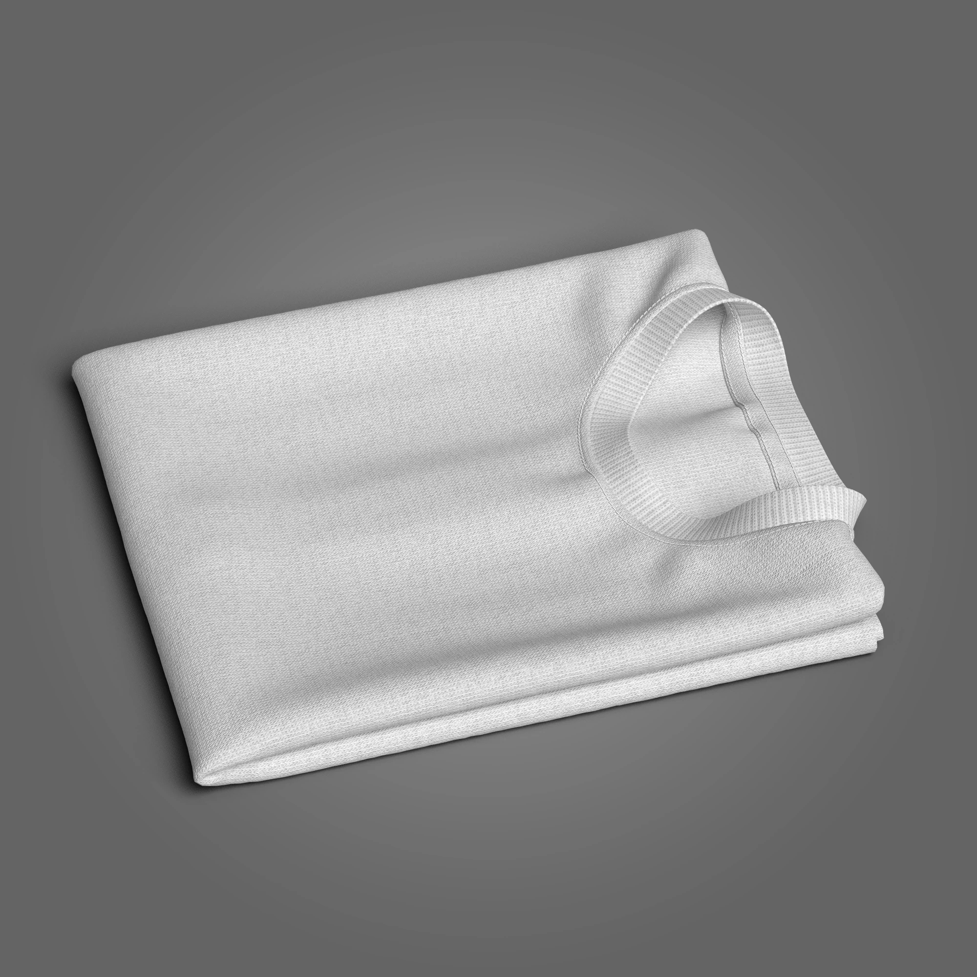 Folded T-Shirt 3D Model .c4d .max .obj .3ds .fbx .stl .blend