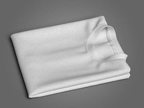 Folded T-Shirt 3D 模型