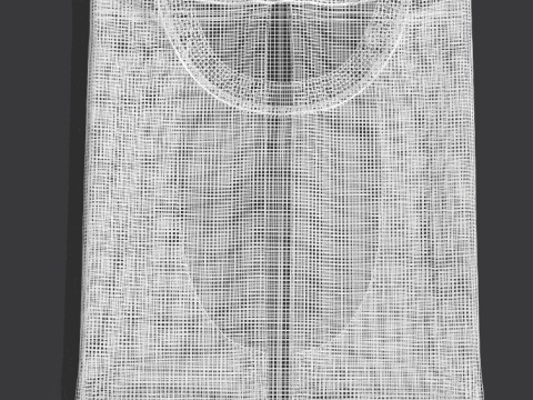 Folded T-Shirt 3D मॉडल