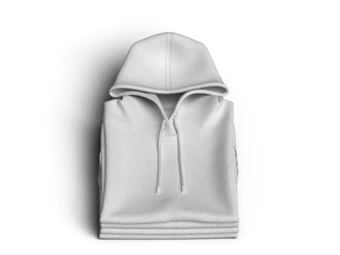Folded 4 Pile Hoodie 3D Model