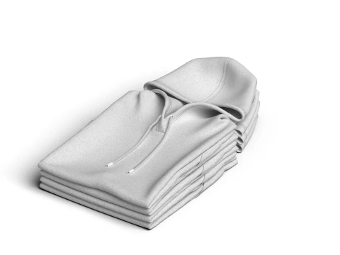 Folded 4 Pile Hoodie 3D Model