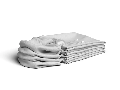 Folded 4 Pile Hoodie 3D Model