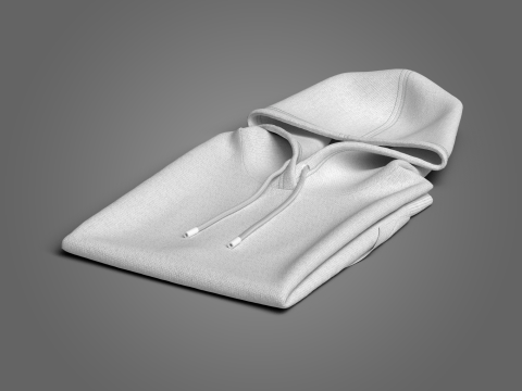 Folded hoodie 3D Model
