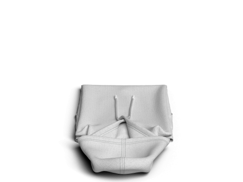 Folded hoodie 3D Model