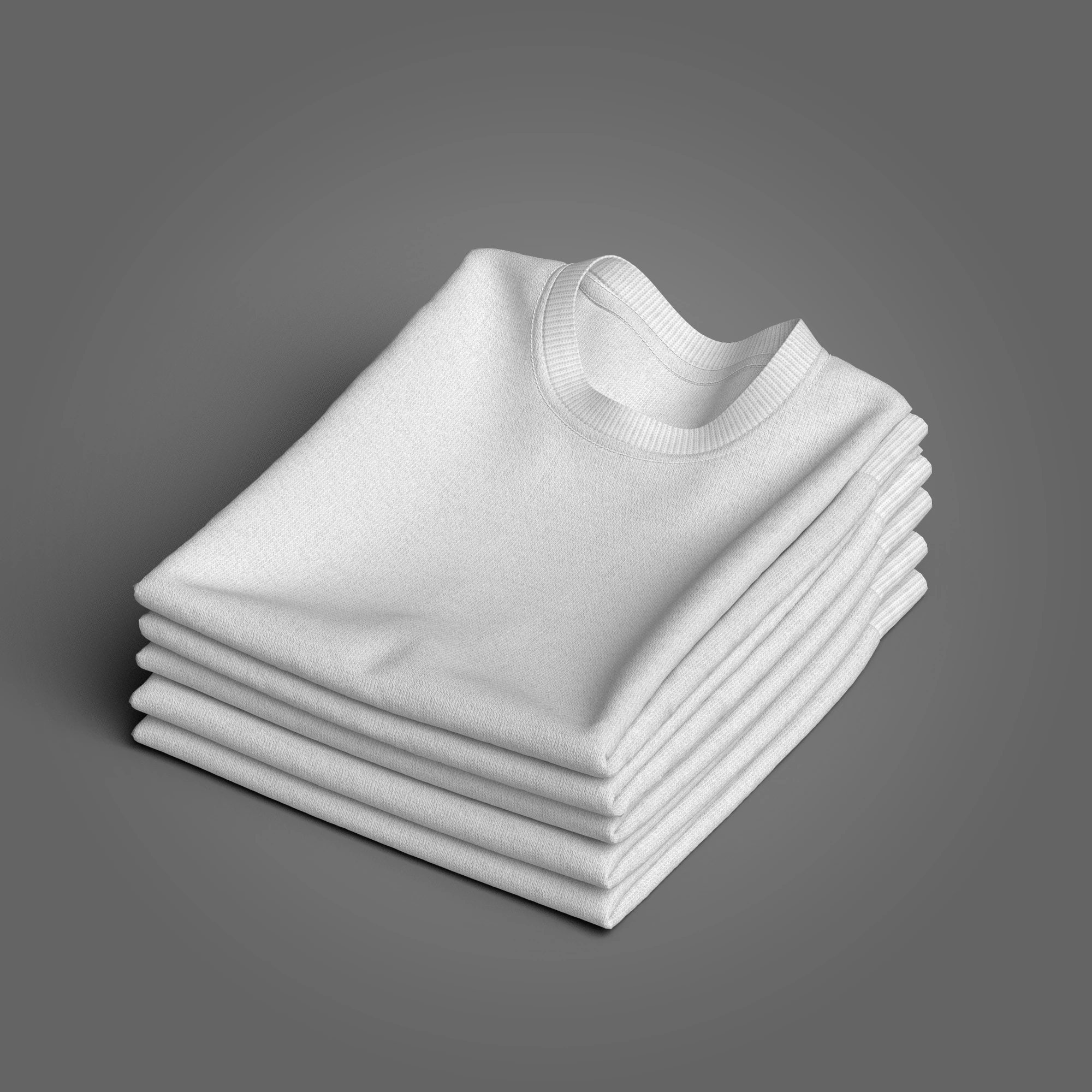 Folded 5 Pile Sweatshirt 3D Model .c4d .max .obj .3ds .fbx .stl .blend 