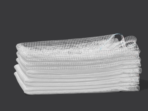 Folded 5 Pile Sweatshirt 3D-Modell