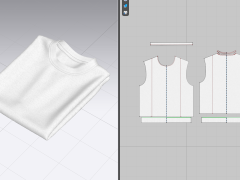Folded Sweatshirt Model 3D