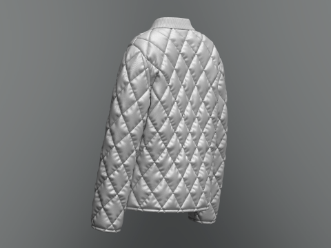 Female Quilted Jacket Modelo 3D
