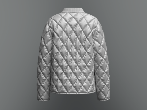 Female Quilted Jacket Modelo 3D