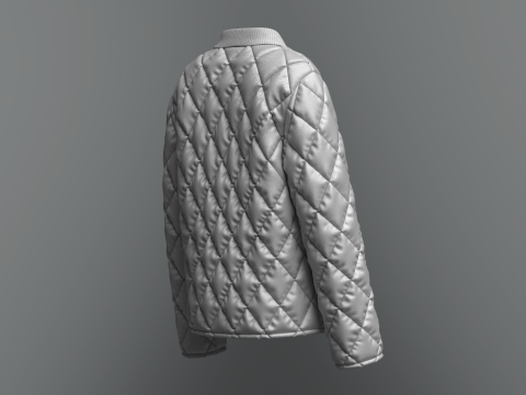 Female Quilted Jacket Modelo 3D