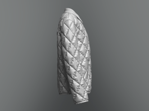Female Quilted Jacket Modelo 3D