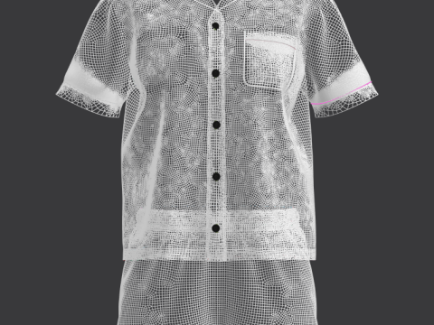 Female Night Dress 3D Модель