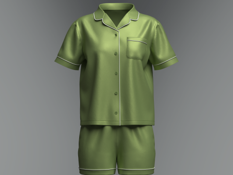Female Night Dress 3D Модель