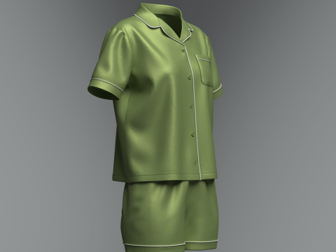 Female Night Dress 3D Модель