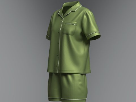 Female Night Dress 3D Модель