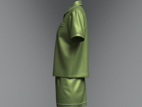 Female Night Dress 3D Модель