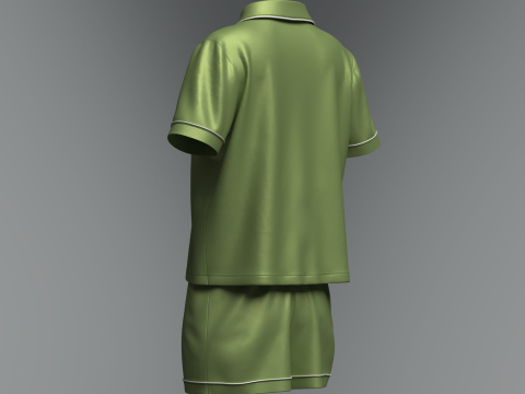 Female Night Dress 3D Модель