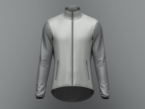 Male cycling jacket 3Dモデル