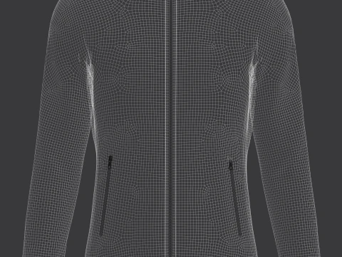 Male cycling jacket 3D Model