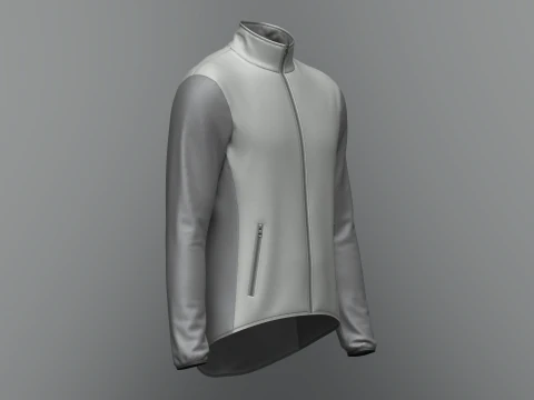 Male cycling jacket 3D Model