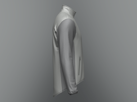 Male cycling jacket 3D Модель