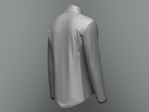 Male cycling jacket 3D Модель