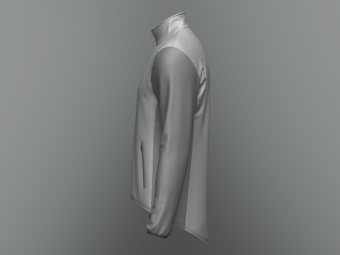 Male cycling jacket 3D Модель