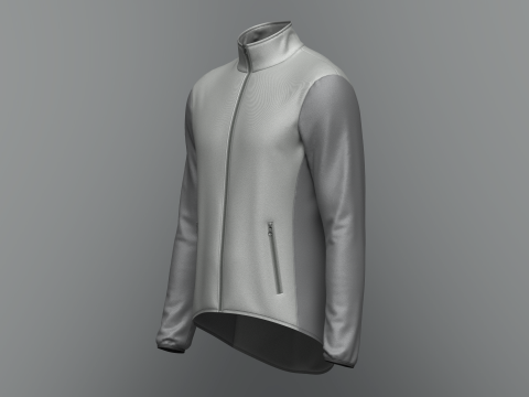 Male cycling jacket 3D Модель