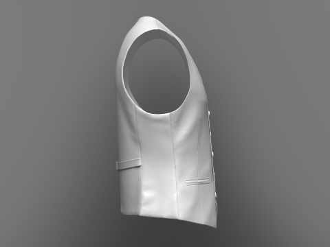 Male cycling jacket Model 3D