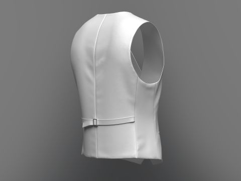 Male cycling jacket Model 3D