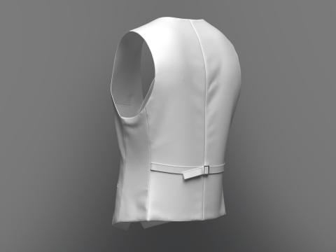 Male cycling jacket Model 3D