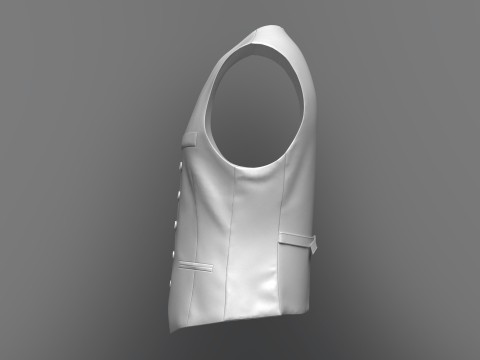 Male cycling jacket Model 3D