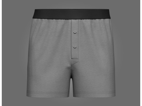 Male Boxer Shorts Modelo 3D