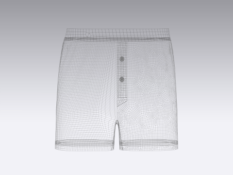 Male Boxer Shorts Modelo 3D