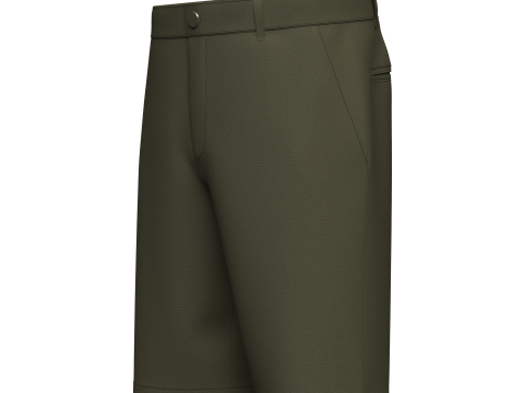 男平角短裤 3D 模型