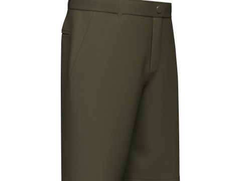 男平角短裤 3D 模型