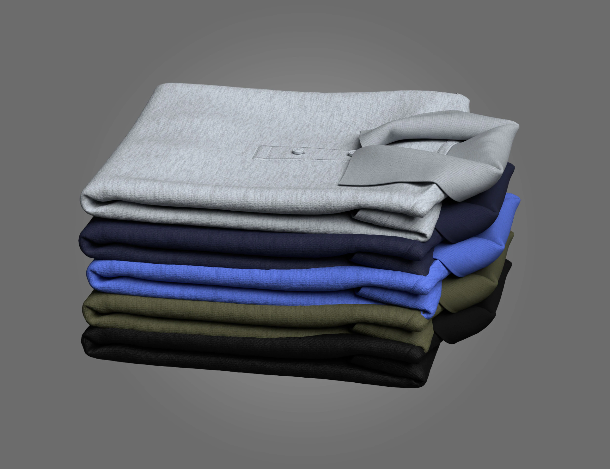 P&oacute;los dobrados Modelo 3D .c4d .max .obj .3ds .fbx .stl .blend 