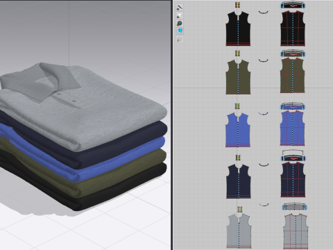 Polos Folded Model 3D
