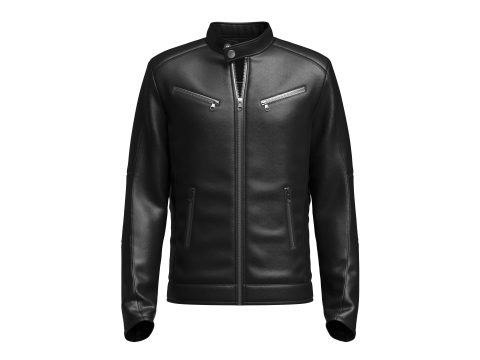 Male Biker Jacket 3D Model