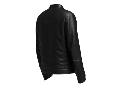 Male Biker Jacket 3D Model