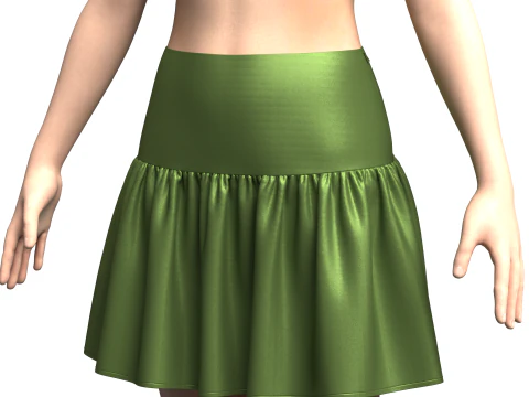 Top And Skirt 3D Model