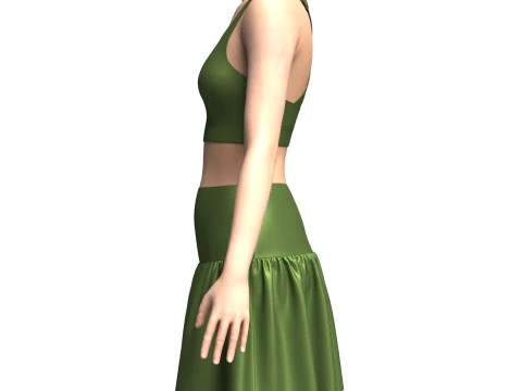 Top And Skirt 3D Model